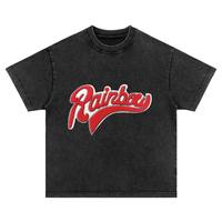 T-shirt brodé à patchs pour hommes en gros T-shirts en coton blanc uni T-shirt à col rond 100 coton pour hommes