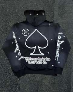 ชุดวอร์มแฟชั่นสปอร์ตแวร์แบบกำหนดเอง ปี 2026 กางเกงขายาว เสื้อสเวตเชิ้ต ผ้าฟลีซ ปักลาย แอซิดวอช คุณภาพพรีเมียม สำหรับผู้ชาย - Product Image 4