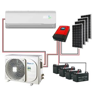 Climatiseur solaire 48V DC 12000 BTU, refroidissement/chauffage, hors réseau, alimenté par l'énergie solaire, pour usage domestique et extérieur, vente en gros - Product Image 2