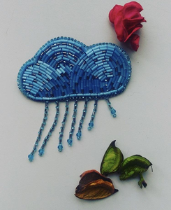 Broderie à la main ornement artisan brodé broche brodé cadeau accessoire textile brodé - Product Image 6