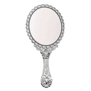 <b>Wholesale</b> Hand Mirror Fashionable Trending Design New Customized Shaped All Colors for Traveling Reflector Glass - Product Image 4