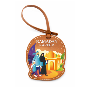 Premium Souvenir <b>Gifts</b> Custom Design PU <b>Bag</b> Pendant Ramadan Charms Leather - Product Image 5