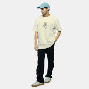 เสื้อยืดผู้ชาย Fit2Fight แบบสั่งทำพิเศษ ผ้าฝ้าย 100% เสื้อยืดสตรีทแวร์ทรงโอเวอร์ไซส์ ผู้ผลิตเสื้อยืด พร้อมบริการปักและตกแต่งขอบ - Product Image 4