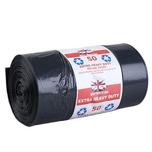 "Biodegradable HDPE Plastic Trash <b>Bags</b> with Side Gussets-Customizable for OEM/ODM-Supplier from Singapore Japan Vietnam" - Product Image 5