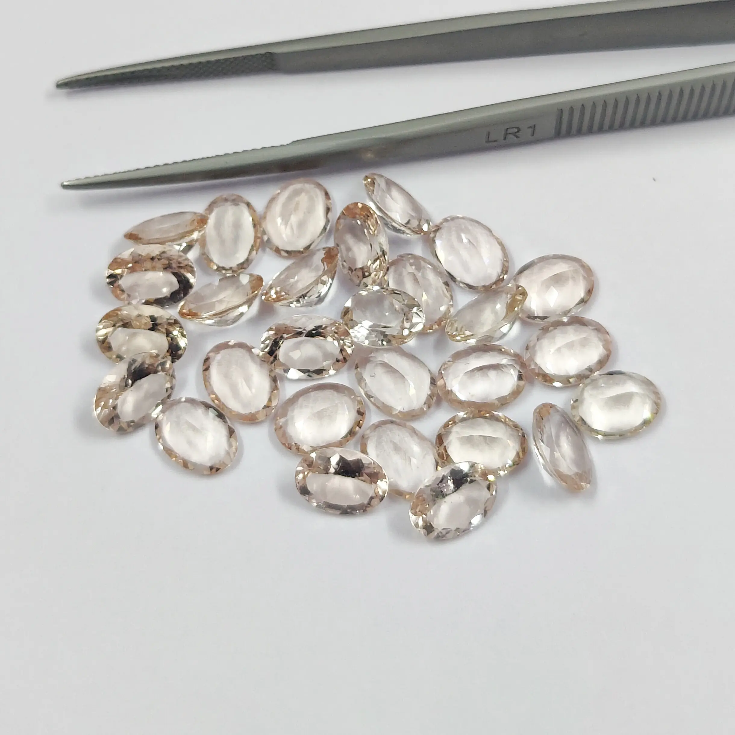 Natural 6x8mm Morganite Jewelry Making Faceted Oval Cut Loose Gemstone At Super Fine Quality for Free Shipping From Supplier