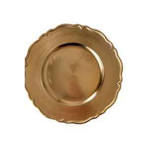 Plato de Servir Redondo de Hierro Galvanizado con Acabado Gris para Decoración de Mesa de Comedor en Bodas y Hogar - Product Image 5