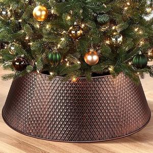 High Quality Embossed Metal <b>Christmas</b> <b>Tree</b> Collar For <b>Artificial</b> <b>Christmas</b> <b>Tree</b> Holiday & Home Decoration - Product Image 6
