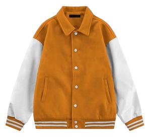 OEM Custom Logo High Quality Men Baseball Varsity Jackets Wholesale Collar Letterman CollegeBaseballjacket for men - Product Image 1