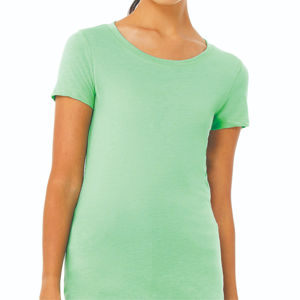 Camisetas de manga corta para mujer, Jersey transpirable, tela informal de algodón y poliéster, estilo cuadrado, logotipo ecológico, antibolitas, OEM - Product Image 4