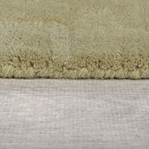 Tapis en laine beige moderne tufté à la main motif de vagues abstraites pour la décoration du salon, de la chambre à coucher et du bureau - Product Image 6