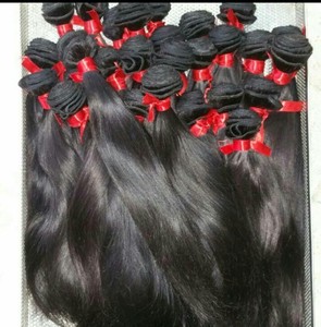 Mèches de cheveux indiens vierges Remy pour toupets, 8-36 pouces, texture lisse ou ondulée, écologiques, légères, douces, cheveux humains bruts - Product Image 5