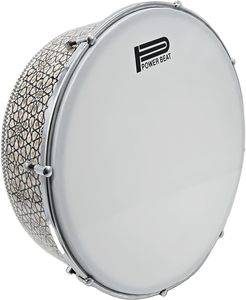 Gawharet El Fan 16" Tambour à cadre professionnel fait main en nacre pour Bandir Dof accordable avec système de réglage externe avancé (DOFS10) - Product Image 1