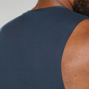 Camiseta sin mangas de verano para hombre, novedad de 2025, algodón 100% de alta calidad, transpirable, estilo informal, diamantes de imitación, precio barato al por mayor - Product Image 4