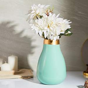 Florero con revestimiento resistente a la oxidación | Elegante y fácil de limpiar | Diseño compacto para una decoración moderna - Product Image 1