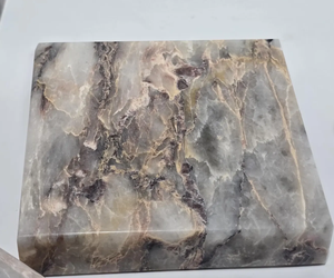 Sous-verres carrés en marbre épais de qualité supérieure Porte-boissons en pierre polie robuste pour une protection élégante de la maison et de la table de bureau - Product Image 3