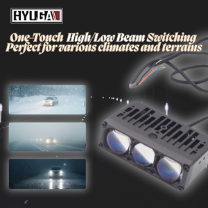 Nuevo Faro LED de Triple Lente con Luz Antiniebla, Combinación Universal, Reequipamiento/Actualización, 60W Luz Baja/95W Luz Alta HYUGA, 1 Año de Garantía - Product Image 5
