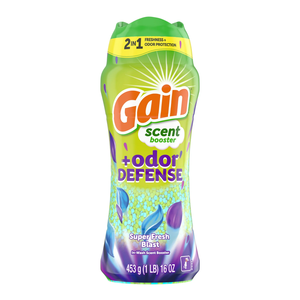 Gain Odor Defense 2-in-1 In-Wash Tableware Scent Booster Beads Super Fresh Blast Scent 16 oz 50%-80% Active Ingredients - Product Image 1