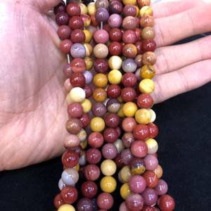 Multicolor Mookaite Jasper Beads Fuerza Toma de decisiones Grounding Healing Vibes Fabricación de joyas Meditación espiritual Uso de regalo - Product Image 3