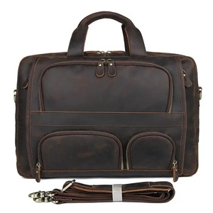 17.3 Inch Laptop Briefcase Genuine Leather Laptop Bag Business Travel Tote Bags Handbags for Men Male Large <b>Brief</b> <b>Case</b> Bags - Product Image 4