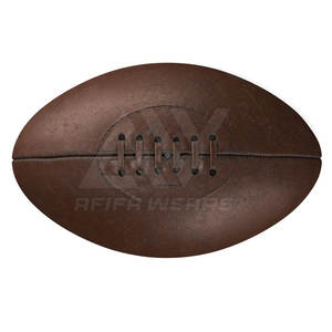 Ballon de rugby professionnel de haute qualité 32 panneaux cousu à la main en cuir Logo personnalisé Ballon de match pour l'entraînement et le sport - Product Image 3