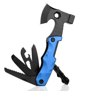 Steel Handle Outdoor Camping Axe Multi-Tool Hammer For Survival Hiking Fishing Splitting Maul