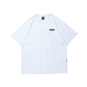 Camiseta popular de calle de moda con estampado de monograma de manga corta de gran tamaño resistente personalizada, camiseta de manga corta de alta calidad con cuello redondo - Product Image 4