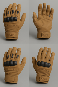 Gants tactiques en polyester à logo personnalisé, résistants aux coupures, compatibles avec les écrans tactiles, protection demi-doigts pour une utilisation en extérieur - Product Image 2