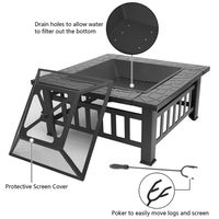 Meilleure vente Brûleur de foyer portable durable à revêtement en poudre pour l'extérieur Foyer à bois de 40000 à 44999 BTU incluant une étincelle