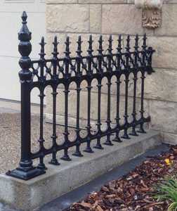 Vente en gros de panneaux de garde-corps de balcon réglables sans cadre en fonte de fer et d'aluminium noir diamant CI, décoration intérieure, garantie 5 ans - Product Image 2