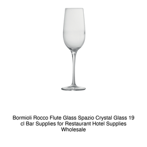 Copa Flauta Bormioli Rocco Spazio de Cristal 19 cl, Artículos de Bar para Restaurantes y Hoteles, Venta al por Mayor - Product Image 2