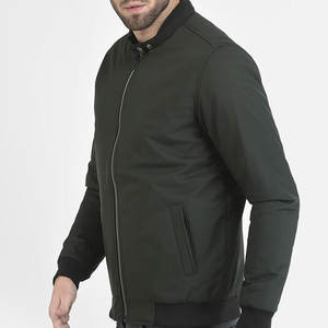Chaqueta de bombardero para hombre de calidad superior, peso ligero, elegante, transpirable, con cremallera frontal, logotipo, ropa informal de invierno más vendida - Product Image 3