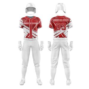 เสื้อเบสบอลสำหรับเยาวชนปรับแต่งได้ชุดเครื่องแบบกีฬาผลิตจากการระเหิด - Product Image 4