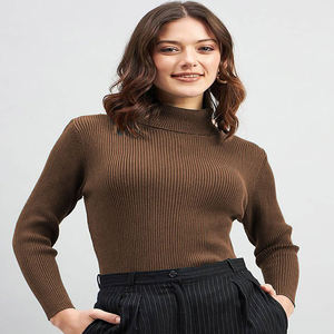 Woolen High Neck Full Sleeve Regullar length Women Woolen <b>Top</b> Casual Streetwear Women <b>Top</b> casual Winter'S <b>Top's</b> - Product Image 5