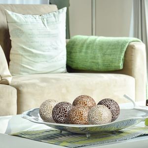 Esfera de mosaico moderno, diseño creativo, bolas decorativas de cristal para el hogar, adornos de bolas doradas, decoración del hogar para manualidades de regalo - Product Image 3