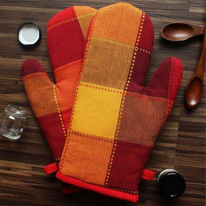 Nouveaux gants de four matelassés élégants en coton doux pour la cuisine quotidienne – Fournisseur indien - Product Image 1