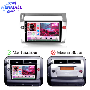 Lecteur DVD de voiture Android avec écran IPS 9 pouces 2 Din, GPS, WIFI, Qualcomm Snapdragon, autoradio pour Citroën <span class=keywords><strong>C4</strong></span> Triomphe Quatre 2004-2009 - Product Image 4