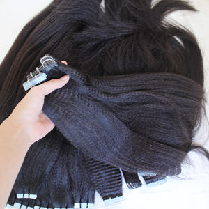 Extensions de cheveux humains bruts brésiliens doublement étirés Pas cher Kinky Straight Bundles Cuticle Aligned Loose Deep Wave Italian Curl - Product Image 4