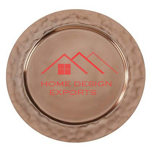 Assiette de service de luxe argentée fabriquée à la main pour la maison, l'hôtel et la vente en gros. - Product Image 6