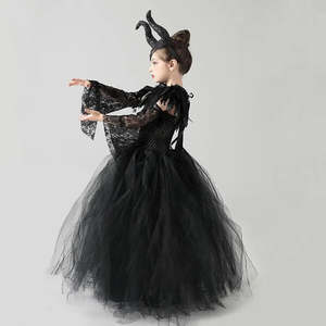 Disfraz de Lujo de Malfique para Niñas, Vestido Sexy con Personaje de Televisión para Halloween y Navidad - Product Image 6