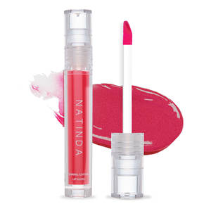 NATINDA Mineral Liquid <b>Lip</b> <b>Gloss</b> Vegan Waterproof Volumizing <b>Glitter</b> Shining Coating Matte Velvet Tint Private Label - Product Image 2