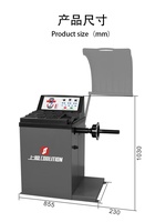 Équilibreuse de roues entièrement automatique certifiée CE avec affichage numérique pour les ateliers automobiles professionnels