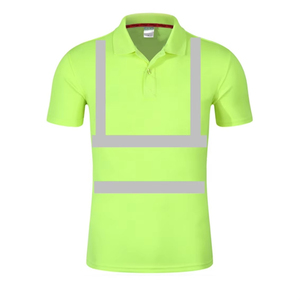 Chemises polo de travail décontractées pour hommes, imprimées en 3D, à boutons, à col rabattu, à manches courtes, vêtements de sécurité réfléchissants, hauts, t-shirts - Product Image 4