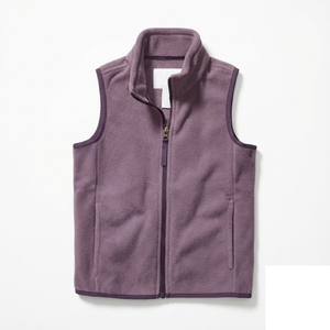 Chaleco de Forro Polar para Exteriores, Cortavientos, Cuello Alto, Poliéster, Chaleco de Senderismo, Escalada, Cremallera Delantera, Chaleco Personalizado para Exteriores - Product Image 4