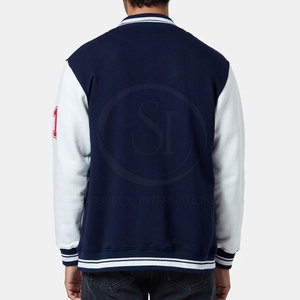 Premium Custom Logo New Fashion High Street Letterman <b>Wool</b> Fleece Hooded Jacket Breathable Long-Sleeved Light <b>Fabric</b> for Winter - Product Image 3