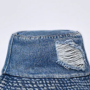 Casquette de pêcheur pour homme en denim de haute qualité, design personnalisé, faible MOQ, style classique avec motif imprimé, casquette 2025 - Product Image 6