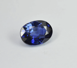 Saphir bleu naturel, forme ovale, facetté, pierre précieuse en vrac pour bijoux, certifié, 2x4 mm à 8x10 mm - Product Image 2