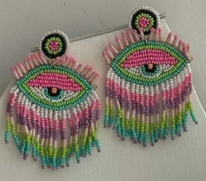 ต่างหูปักด้วยมือต่างหูลูกปัดหลายแบบตามสั่งสำหรับผู้หญิงเครื่องประดับสำหรับปาร์ตี้ในราคาที่ดีที่สุดต่างหูลูกปัด - Product Image 1