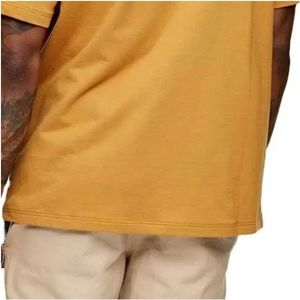 100% algodón 280gsm tela hombres Unisex en blanco Casual camiseta para hombres primavera y verano nueva manga corta algodón en blanco hombres camiseta - Product Image 6