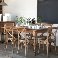 Modern Style Pine Folding Farm Tisch: Hochwertige Großhandel Esszimmer möbel Fabrik-Preis für Häuser, Hotels