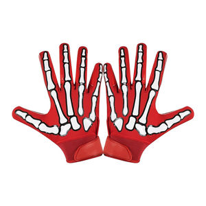 Guantes de Fútbol Americano Transpirables de Poliéster de Color Personalizado al por Mayor OEM, Ropa Deportiva Clásica y Sostenible, Tendencia Básica - Product Image 6